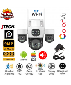 Inox X-114 3MPx4Kamera 12MP 4K AOV Wi-fi PTZ Akıllı Kamera